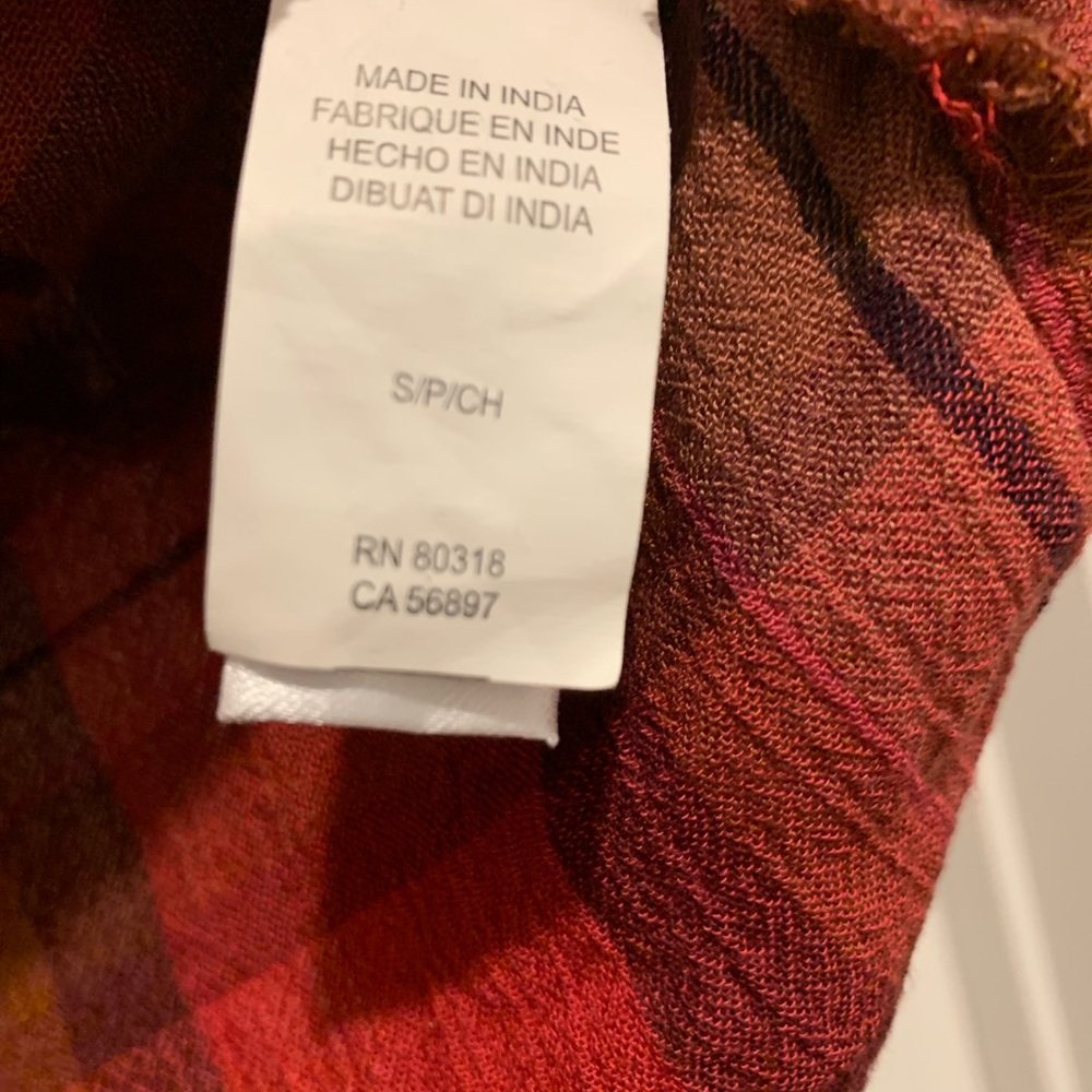 Lucky Brand Button Down plaid top - Picture 3 of 5